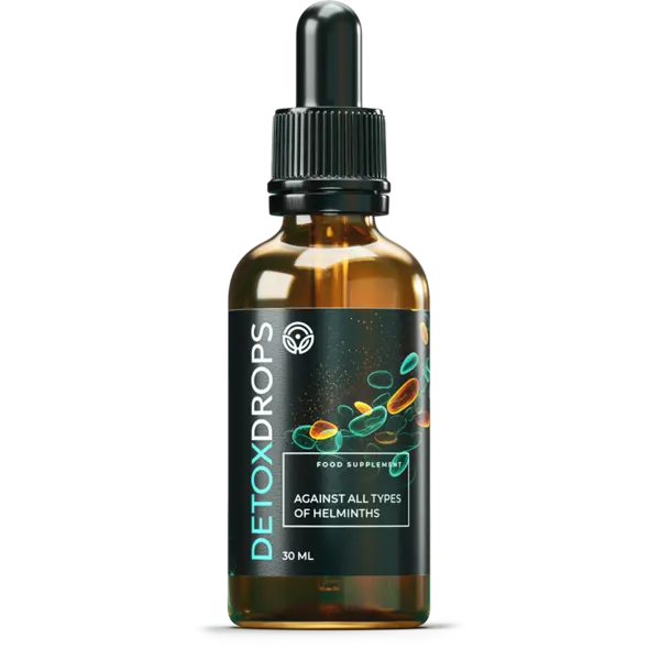DetoxDrops természetes étrend‑kiegészítő a bélrendszer jóllétéért cuișoare kivonattal és más növényi kivonatokkal